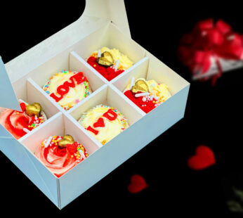 Valentine Special Cup Cake 6pc Box